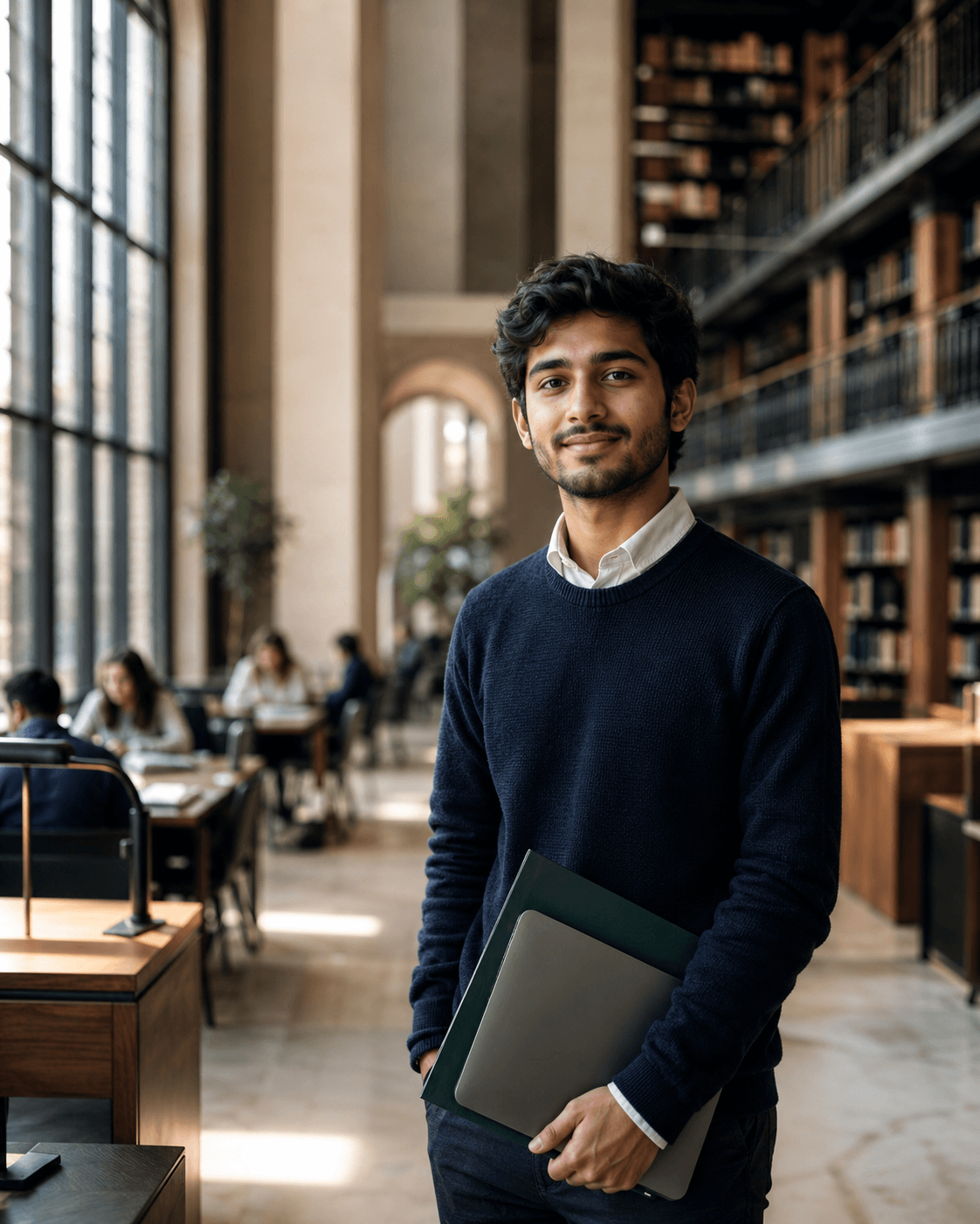 Pakistani student preparing for university in Europe
